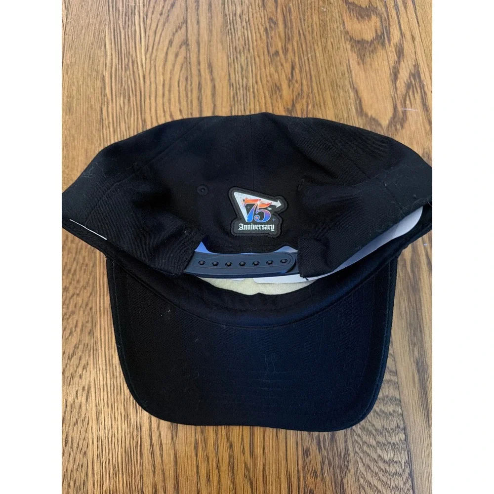 In-N-Out Burger 75th Anniversary Hat Sunset Gradient Snapback Black Trucker Cap